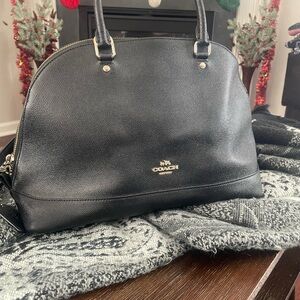 Coach Black Leather Satchel